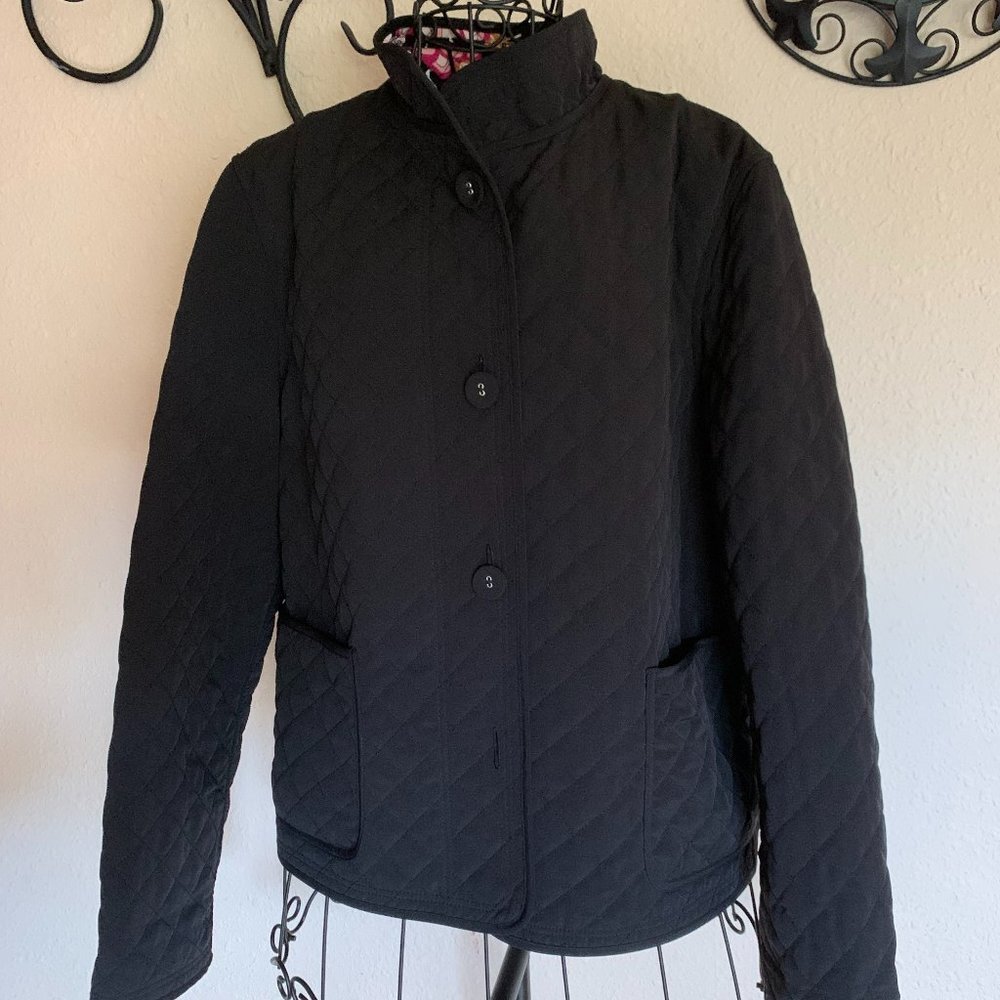 Talbots Women's size Petite Medium Quilted Reversible Jacket